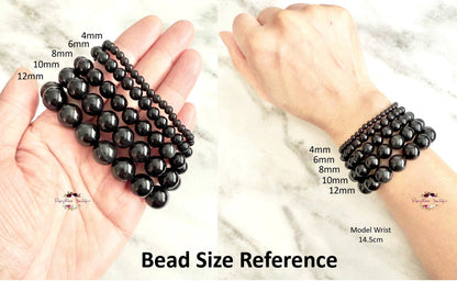 Bracelet en tourmaline noire