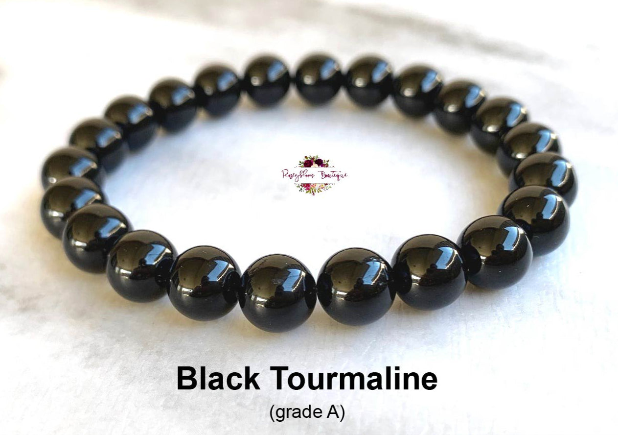 Bracelet en tourmaline noire