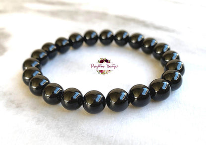 Bracelet en tourmaline noire