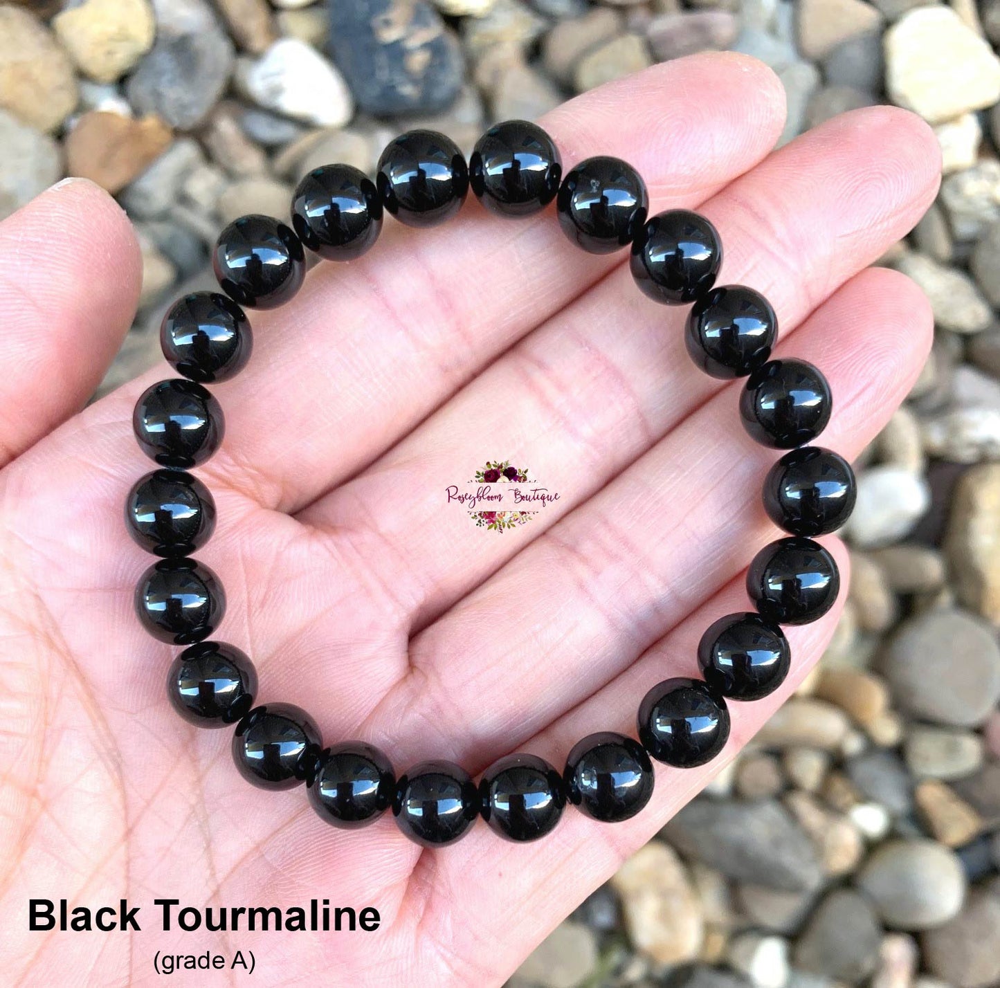 Bracelet en tourmaline noire