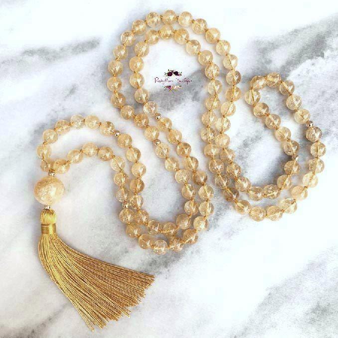 ĐÁ QUÝ CITRINE MALA