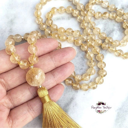 ĐÁ QUÝ CITRINE MALA