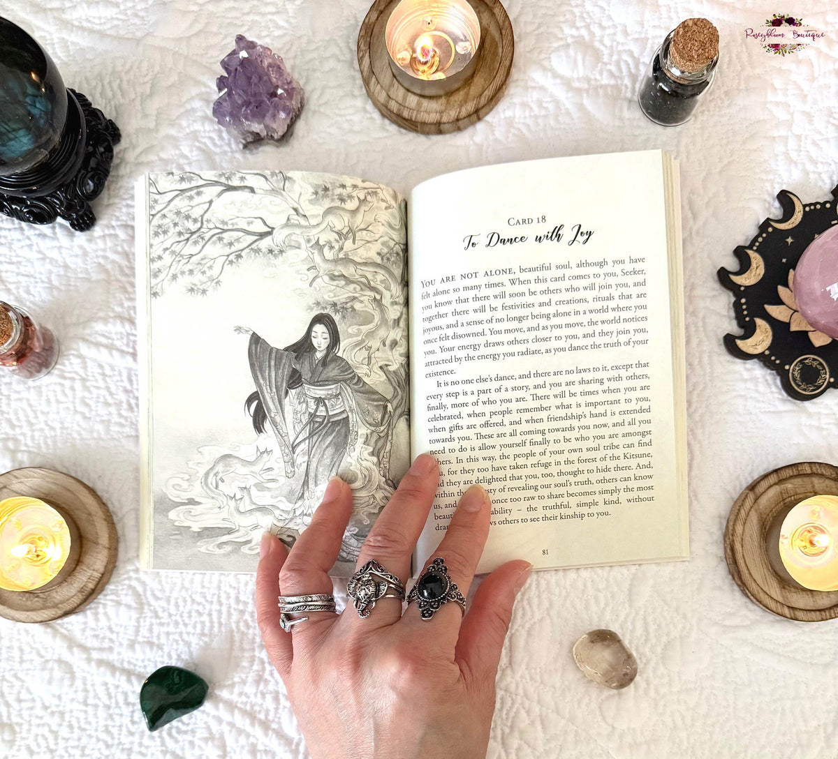 FOXFIRE THE KITSUNE ORACLE CARD DECK | 44 Cards with 143-Page Guidebook