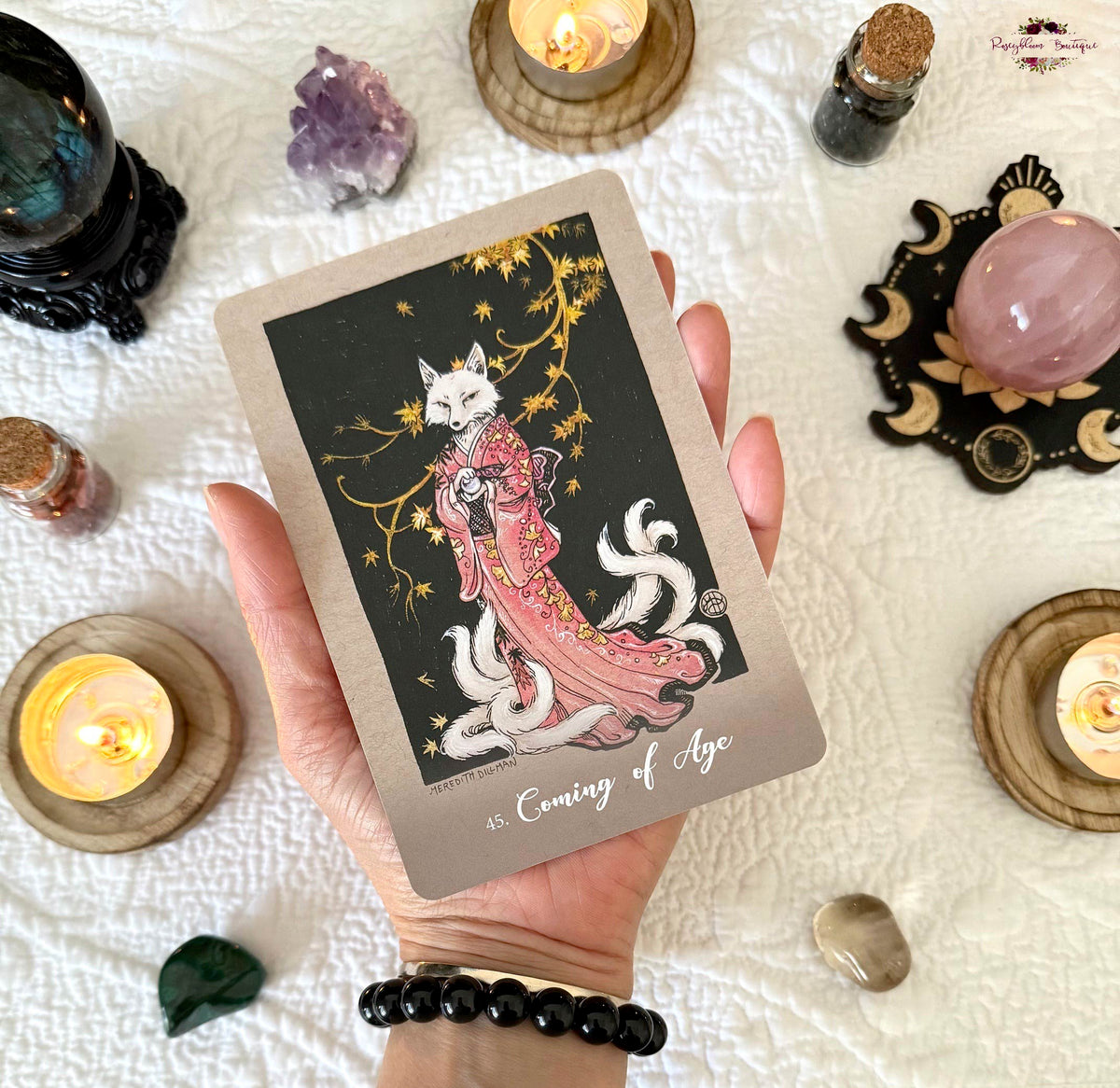 FOXFIRE THE KITSUNE ORACLE CARD DECK | 44 Cards with 143-Page Guidebook