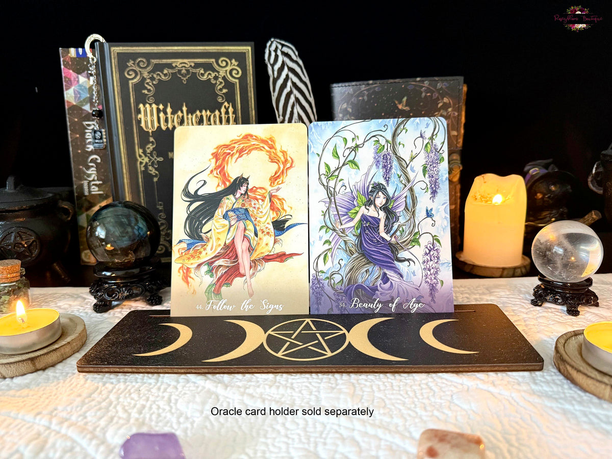 FOXFIRE THE KITSUNE ORACLE CARD DECK | 44 Cards with 143-Page Guidebook