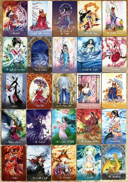FOXFIRE THE KITSUNE ORACLE CARD DECK | 44 Cards with 143-Page Guidebook