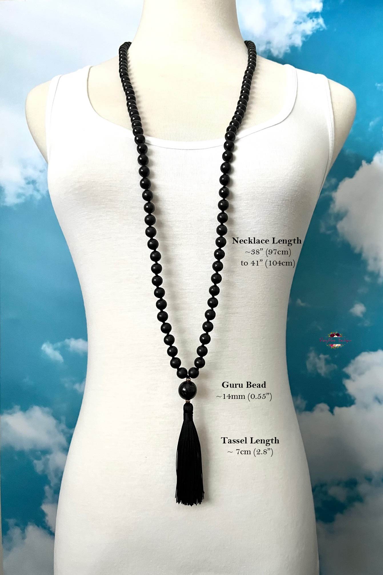 SHUNGITE MALA | 108 Beads, Hand-knotted, Grade A Natural Gemstone Necklace